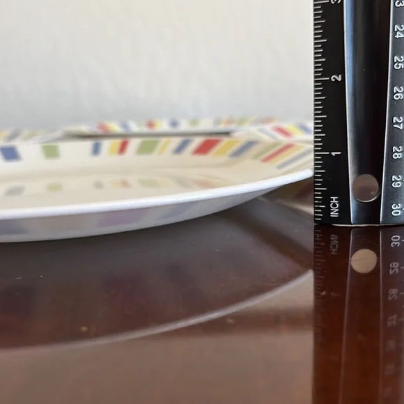 COPY - Corelle Colorful “Memphis” 4 Dinner Plates - Picture 8 of 11